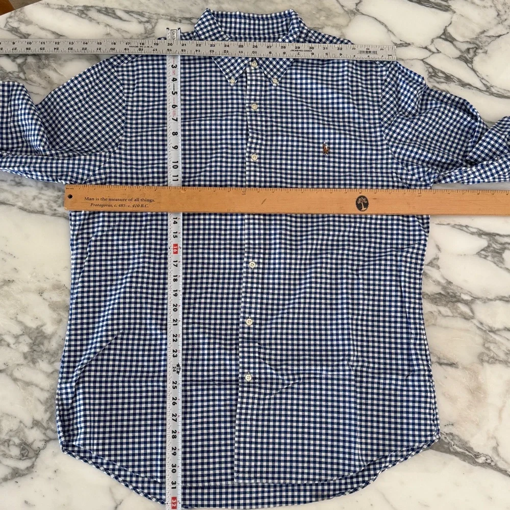 Polo Ralph Lauren Cotton Men's Blue long sleeve shirt,‎  XXL